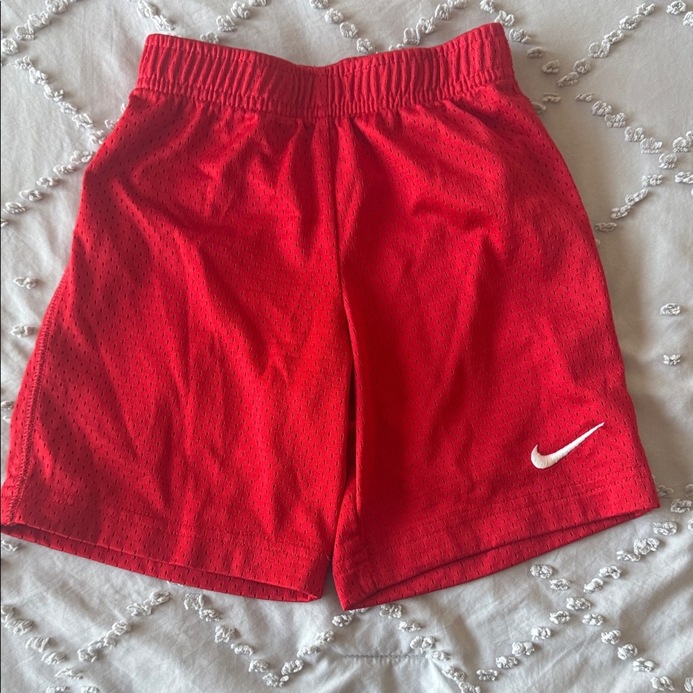 Nike Kids Red Mesh Shorts